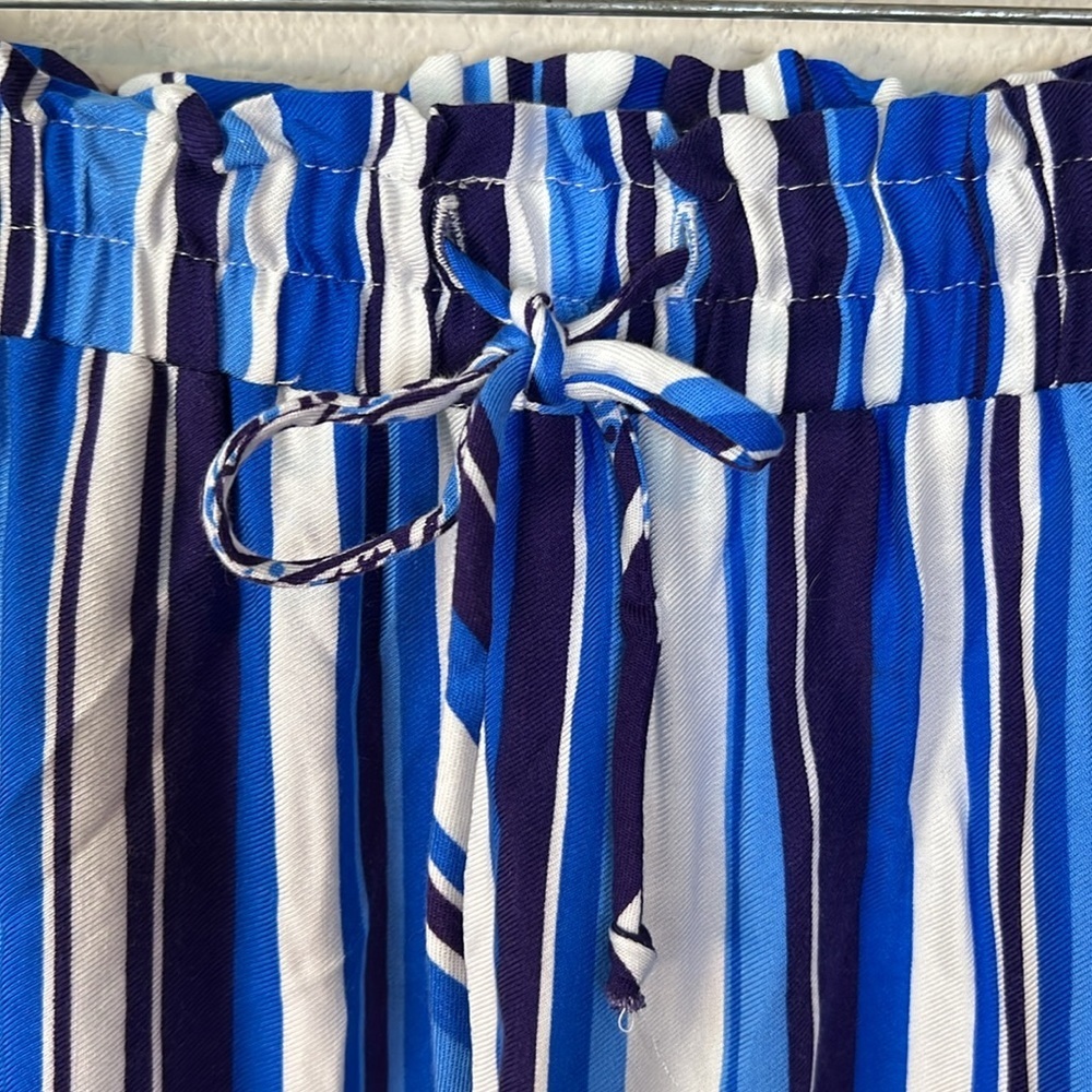 Gibson Petite Sugarplum Portofino Seastripe Midi Skirt Size PS - Picture 5 of 7